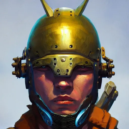 Image similar to cyberpunk viking helmet mask warrior goddess robot ninja fantasy, art gta 5 cover, official fanart behance hd artstation by jesper ejsing, by rhads, makoto shinkai and lois van baarle, ilya kuvshinov, ossdraws