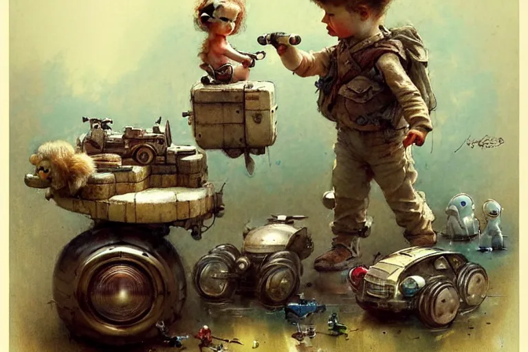 Image similar to adventurer ( ( ( ( ( 1 9 5 0 s retro future living room. muted colors. toys laying around ) ) ) ) ) by jean baptiste monge, chrome red