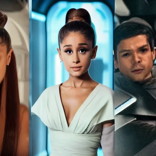 Image similar to Ariana Grande in star wars, 8K, award winning photography,