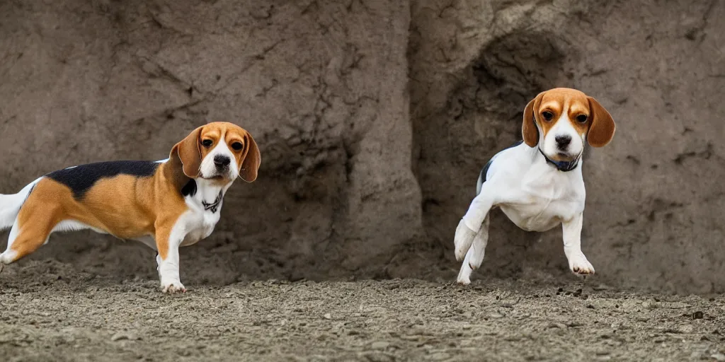 Prompt: beagle dog, photojournalism, award winning photo by national geographic, 8 k