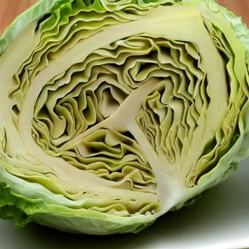 Image similar to hybrid of cabbage - duck cabbage made of cabbage