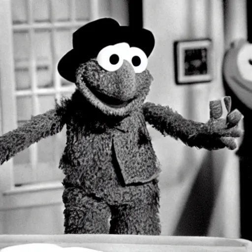 Image similar to still of Rorschach as a Muppet on sesame Street, Muppet, Jim Henson