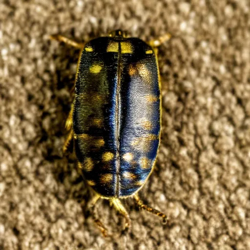 Prompt: carpet beetle, macro, photo, 4 k, clear