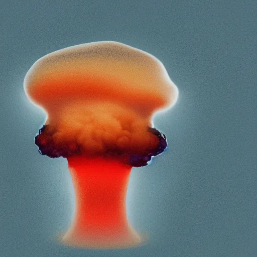 Image similar to a nuclear mushroom cloud with donald trumps face on it. portrait, intricate, highly detailed, concept art, smooth, sharp focus, illustration, medium shot, mid - shot