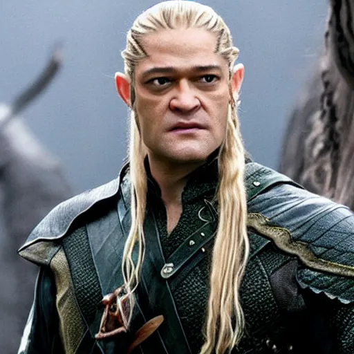 Image similar to Laurence Fishburne as Legolas