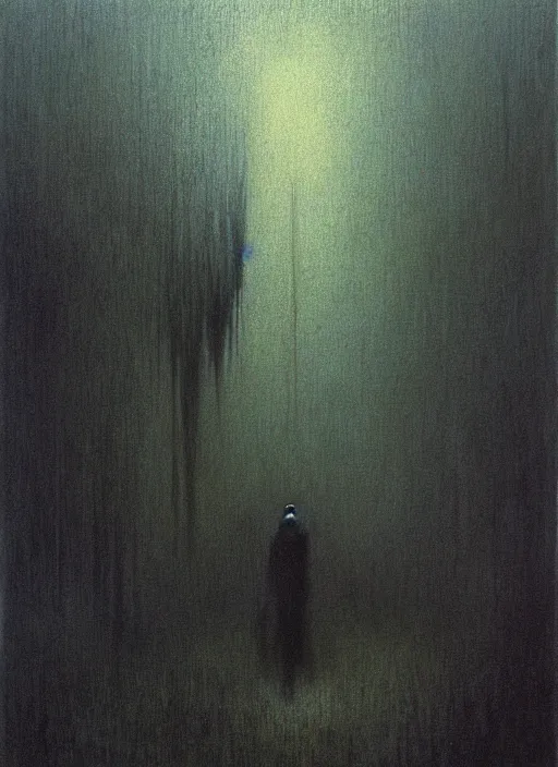 Image similar to beksinski, bladerunner, hyperrealism, intricate detailed