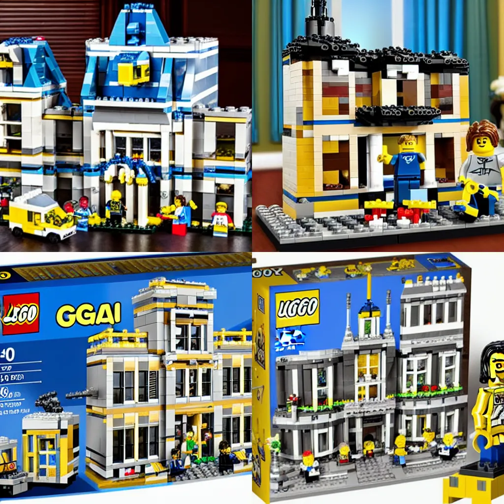 Image similar to mar - a - lago fbi raid lego set