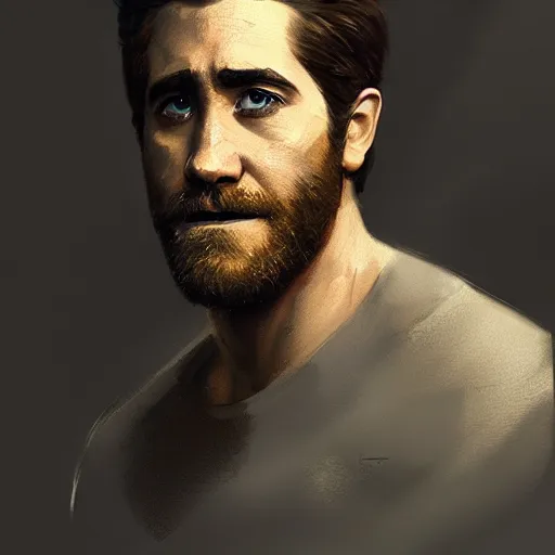 Image similar to portrait of a jake gyllenhaal as homelander by greg rutkowski, highly detailed portrait, digital painting, artstation, concept art, smooth, sharp foccus ilustration, artstation hq