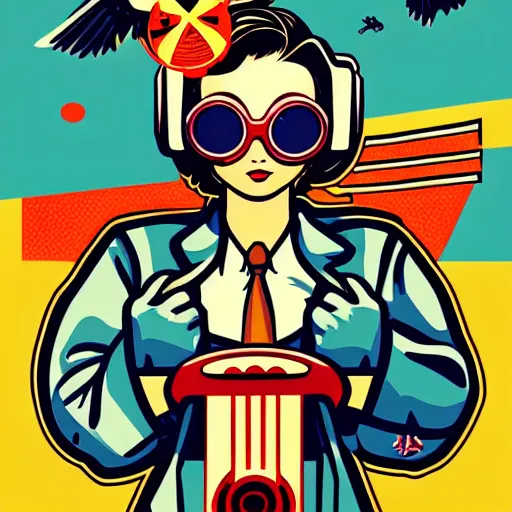 Prompt: i believe i can fly!!! pop art, pixel, bioshock, gta chinatown, artgerm, richard hamilton, mimmo rottela, julian opie, aya takano, intricate, sharp focus, concept art, smooth