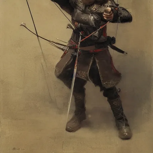 Image similar to medieval archer by ruan jia