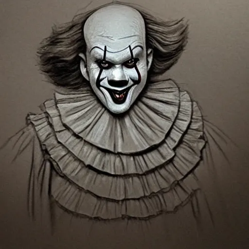 Pennywise IT Drawing  Scary drawings, Horror drawing, Color pencil art