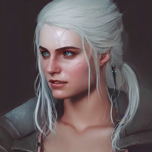 Prompt: portrait of ciri the witcher 5 amazing details 4 k beautiful ultra realistic sharp focus cinematic lightning highly detailed, digital painting, artstation, concept art, smooth, sharp focus, illustration, concept art by artgerm, astor alexander