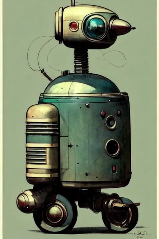 Image similar to ( ( ( ( ( 1 9 5 0 s retro future android robot wagon. muted colors., ) ) ) ) ) by jean - baptiste monge,!!!!!!!!!!!!!!!!!!!!!!!!!