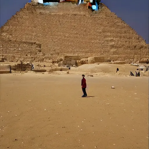 Prompt: Obama Pyramid in Giza, Egypt