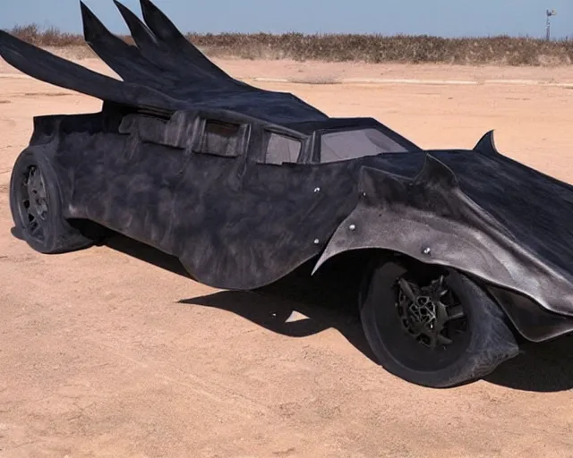 Image similar to mad max style bat mobile