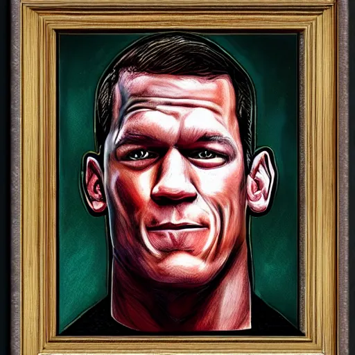 Image similar to john cena, portrait, by mir sayyid ali