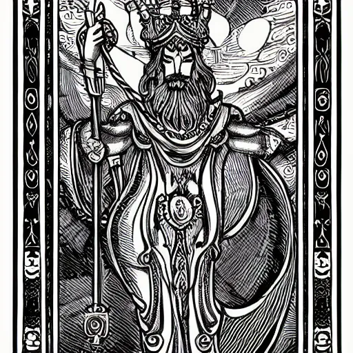 Image similar to ornate intricate tarot cards, trending on artstation