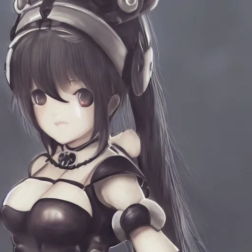 Prompt: Closeup of Kongou from Kantai Collection as 2B nier automata, cute, intricate, elegant, highly detailed, digital painting, 4k, HDR, concept art, smooth, sharp focus, illustration,Anime