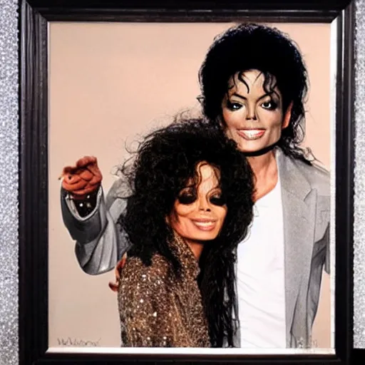 Image similar to michael jackson blended with diana ross