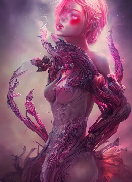 Image similar to dreamscape, female, ross tran, vivid colors, anatomical, highly detailed sculpture, intricate detailed, ommatidia, 8 k, cinematic atmosphere, post - processing