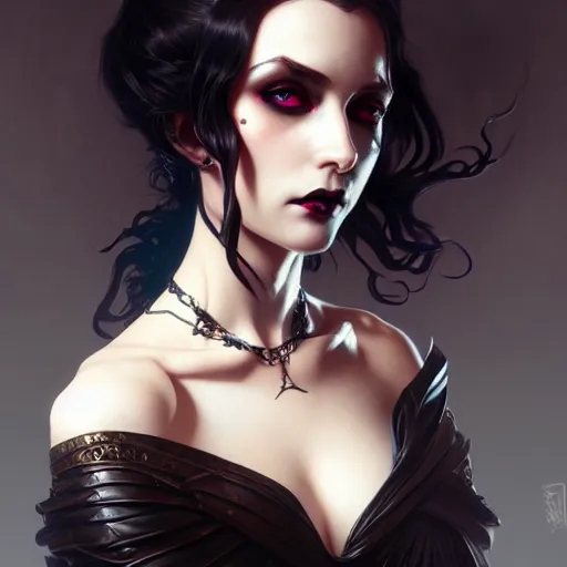 Prompt: goth gf, 8k, D&D, fantasy, intricate, elegant, highly detailed, digital painting, artstation, concept art, smooth, sharp focus, illustration, art by artgerm and greg rutkowski and alphonse mucha