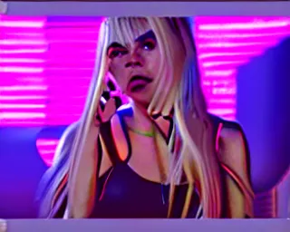 Prompt: 4 : 3 anamorphic squeeze, 2 5 th anniversary 2 0 2 5 music video still, billie piper -'day & night ( billie's version ) ', produced by stargate tor & mikkel, popstar comeback single, choreography by jojo gomez, dancefloor, disco lights,'0 0 s nostalgia, singer - songwriter, nightclub, top 4 0.