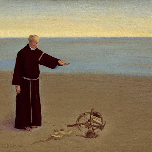Image similar to A priest on the beach, Falter John Philip