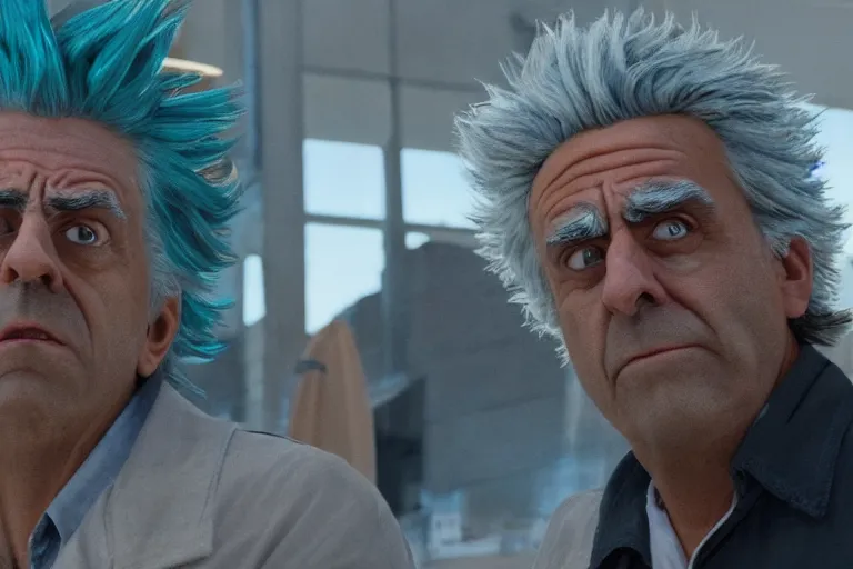 Prompt: rick sanchez, real life, high quality movie still, photorealistic, ultra detail