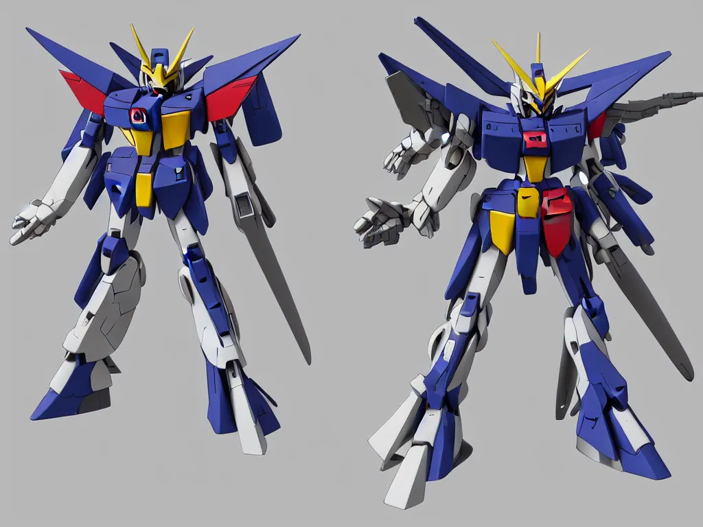Image similar to 3D Gundam Head, Exploded parts render
