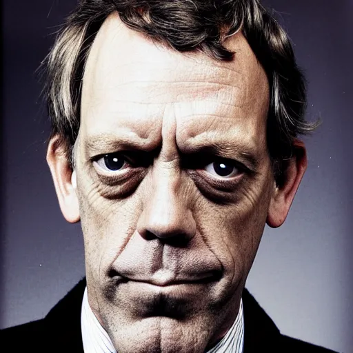 Prompt: portrait of hugh laurie by Glenn Fabry