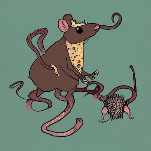 Image similar to rat king