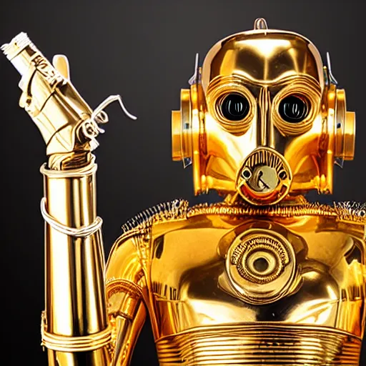 Image similar to a female C-3PO