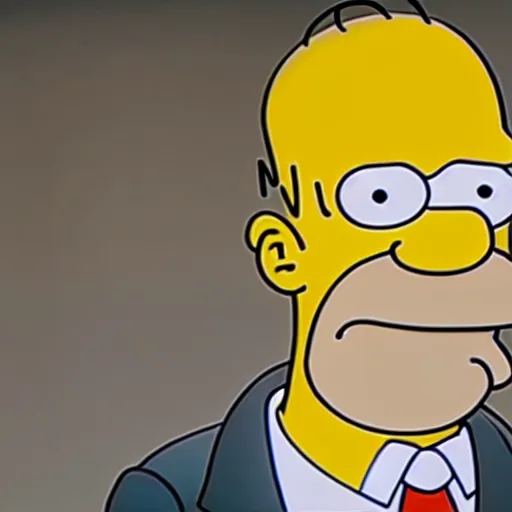 Image similar to Homer Simpson in the tv show Westworld 8k hdr still
