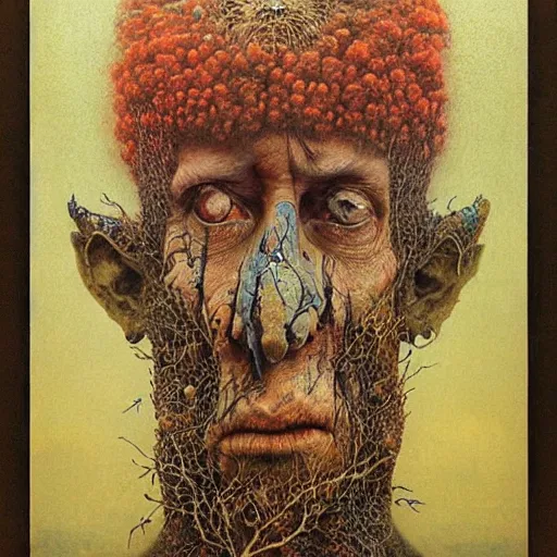 Prompt: mi khalifa painted by beksinski highly detailed