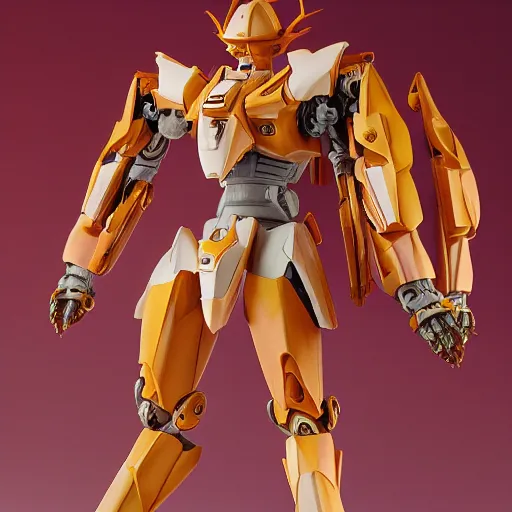 Image similar to futuristic zingiber spectabile mecha beehive ginger body, sepals forming helmet, floral details, zingiber, 8 k hd resolution, barbatos gundam with floral inlay, bandai box art, star wars, makoto kobayashi, frank gehry, raymond swanland