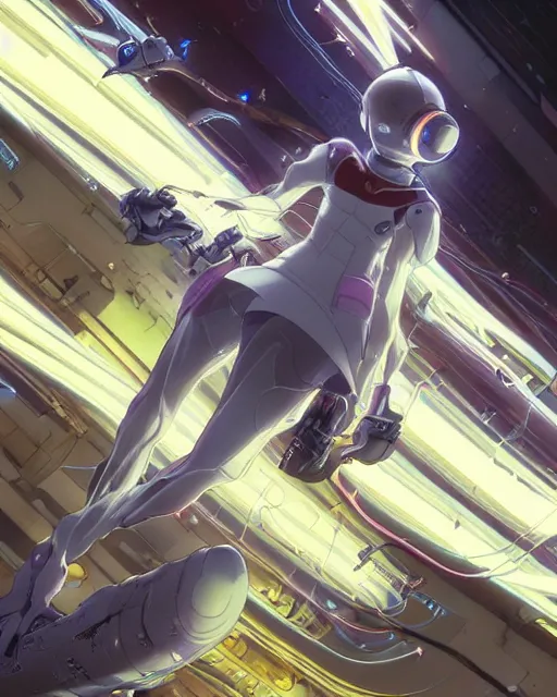 Image similar to character concept of a rodent, cybernetic enhancements, art by makoto shinkai and alan bean, yukito kishiro