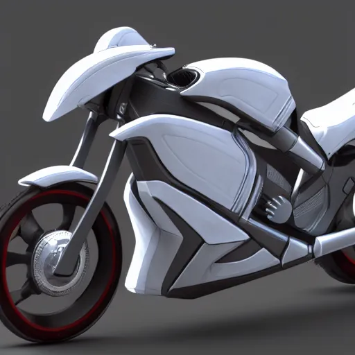 Prompt: Mass effect futuristic motorcycle designed by Ferrari, hard surface modeling, octane, trending on artstation, 3d model, 8k
