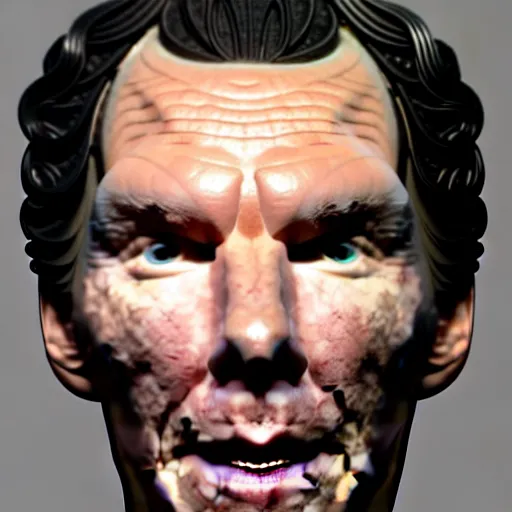 Prompt: benedict cumberbatch's face carved into a cucumber, unreal engine 5, v - ray, ultra hd