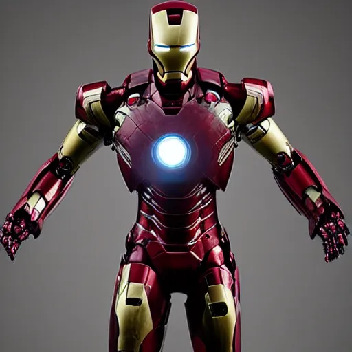 Image similar to overgrown abandoned iron man suit, highly detailed, 4k realistic photo