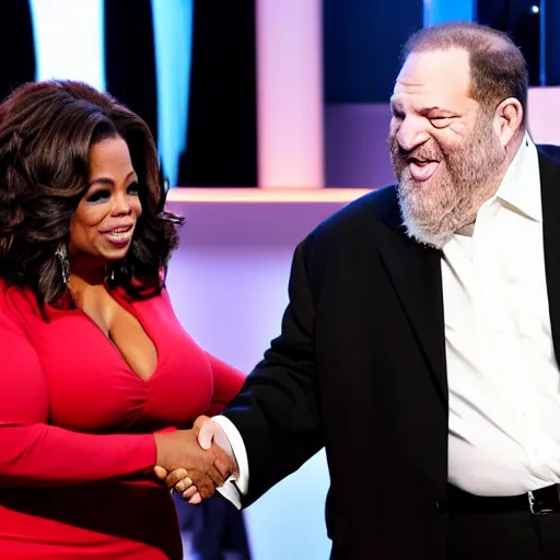 Image similar to oprah winfrey shaking hands with harvey weinstein