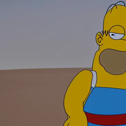 Image similar to what homer simpson would look like as a real person, octane render, realistic