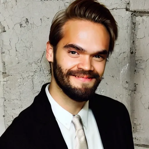 Prompt: a photo of pewdiepie