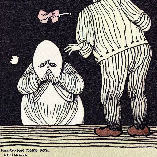 Prompt: sad farewell 2. illustrated by edward gorey, maurice sendak