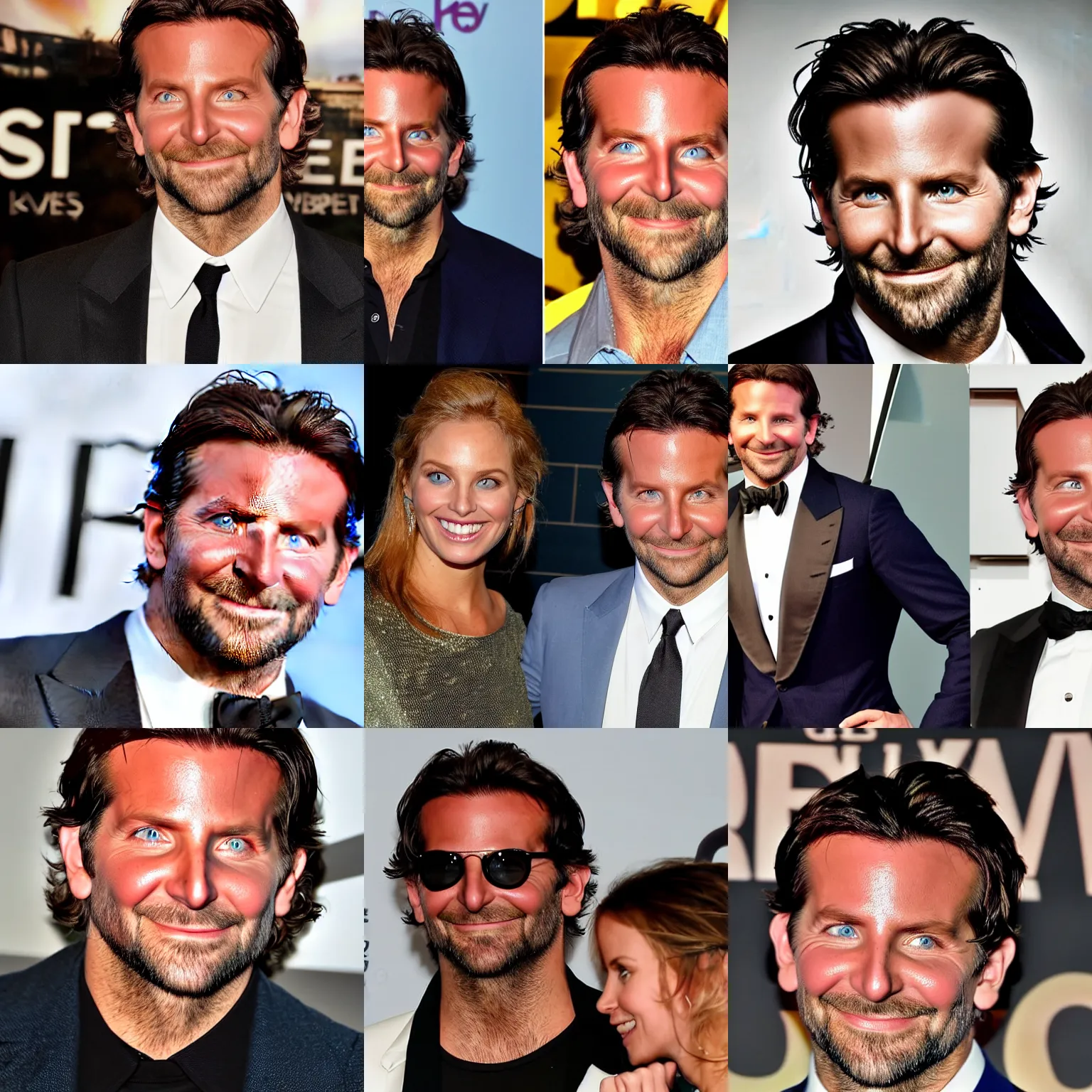 Prompt: face of bradley cooper, body of a fish