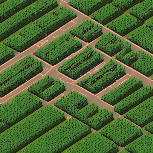 Image similar to field full of of mbg convertible's, isometric, 8 k resolution