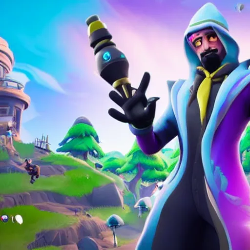 Image similar to bippadotta as a wizard, in fortnite