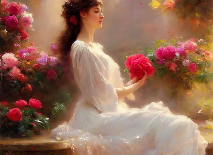 Prompt: rose petal bloom by vladimir volegov and alexander averin and delphin enjolras and daniel f. gerhartz