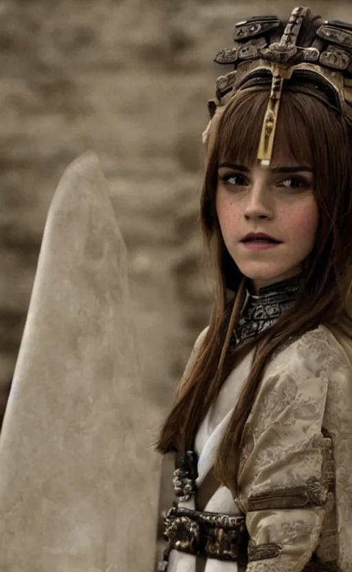 Image similar to emma watson as an ancient samurai