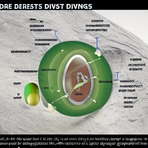 Prompt: a diagram of the deepest things in the earth