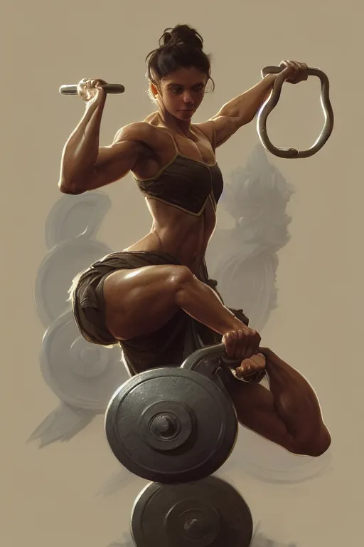 Image similar to anthro sloth lifting weights, dim dingy gym, dynamic pose, fantasy, intricate, elegant, highly detailed, digital painting, artstation, concept art, matte, sharp focus, illustration, art by artgerm and greg rutkowski and alphonse mucha